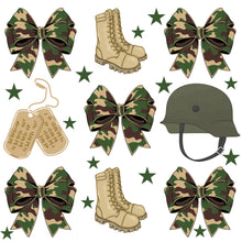 Load image into Gallery viewer, Daddy's Girl BOW Front + CAMO BOW Collage BACK