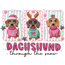 Load image into Gallery viewer, DACHSHUND THROUGH THE SNOW