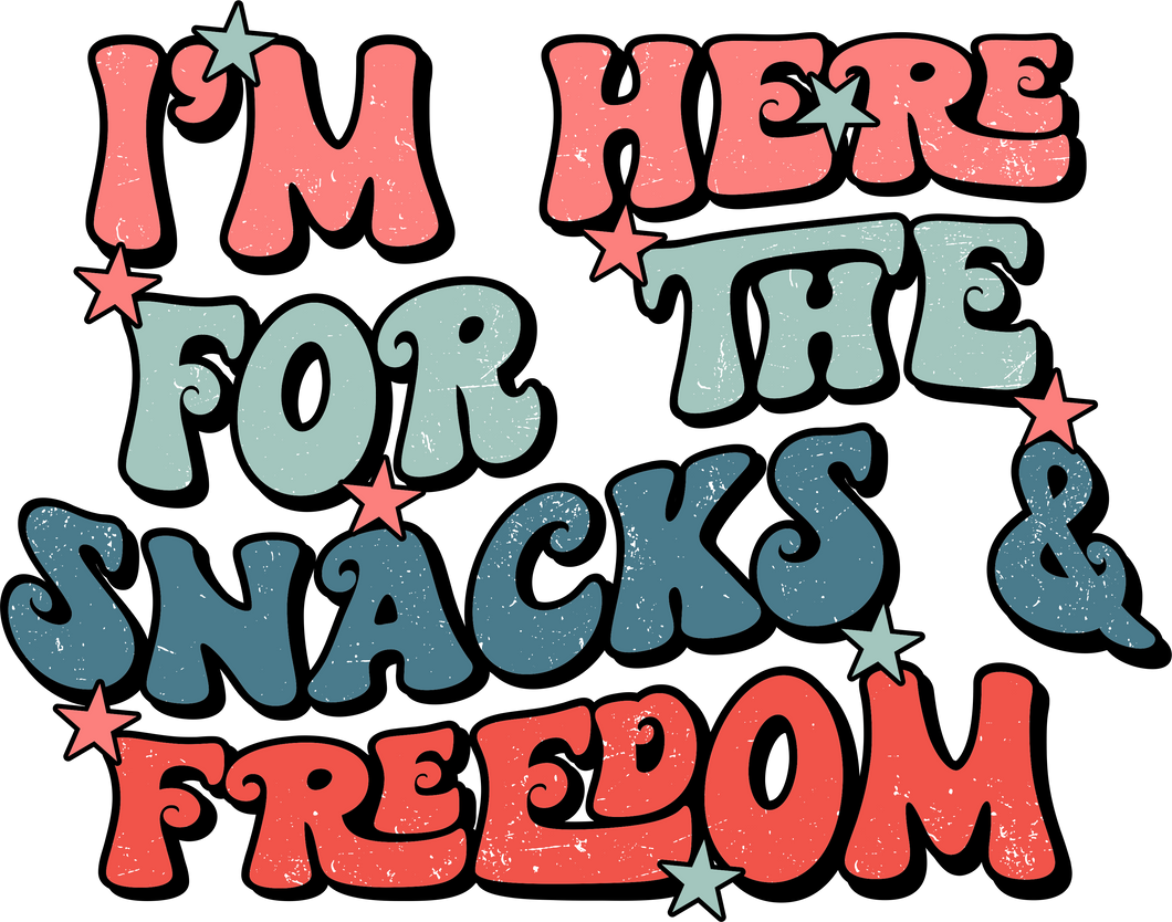 HERE FOR THE SNACKS