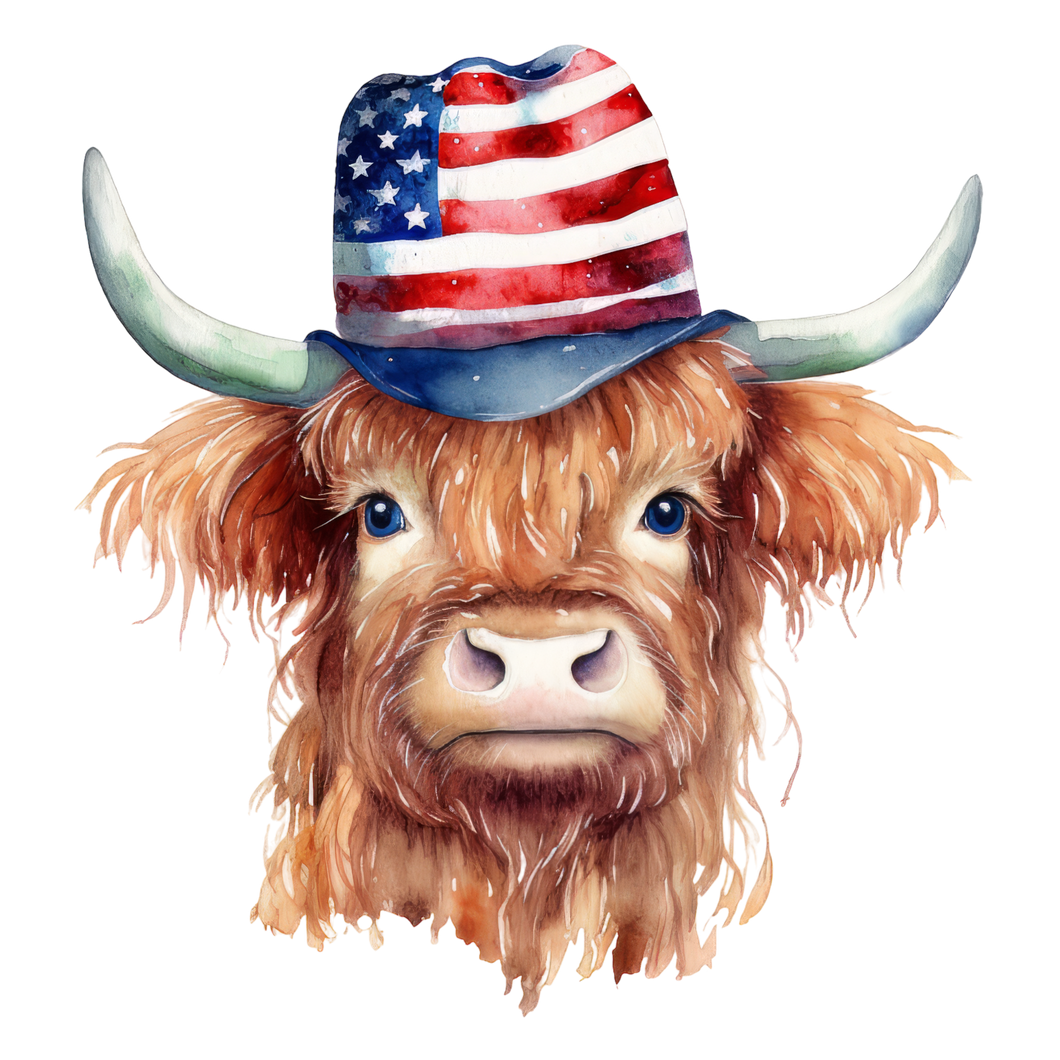 FLAG HAT COW