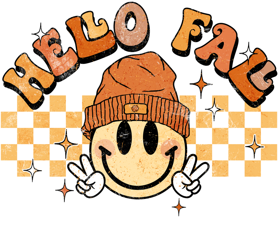 HELLO FALL- ORANGE BANNER