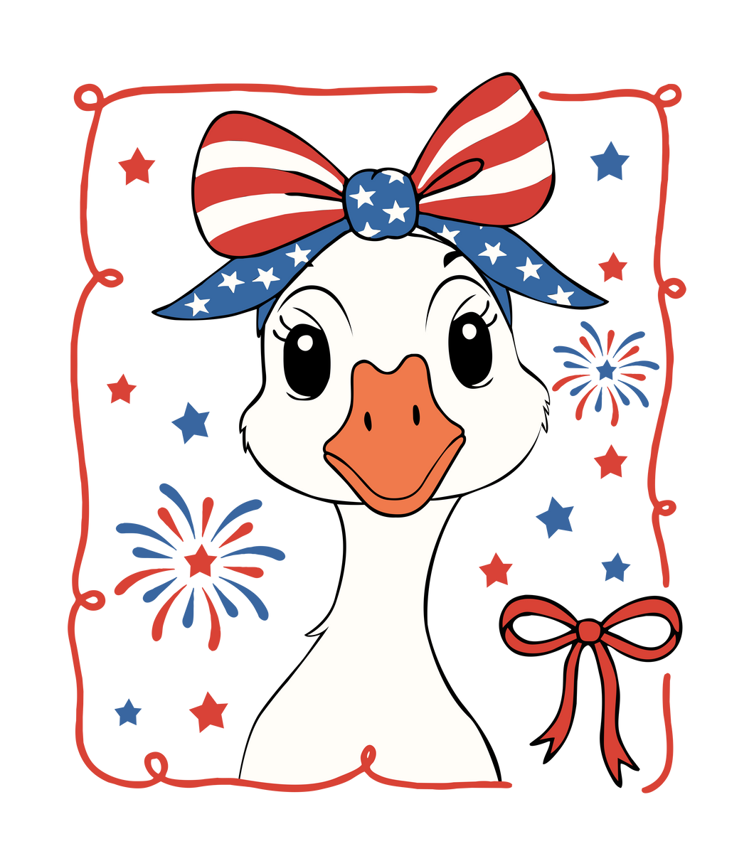 PATRIOTIC GOOSE-GIRL