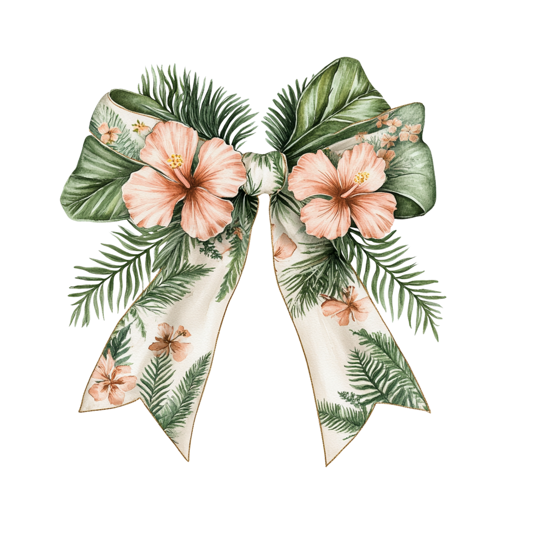 FLORAL HAWAIAN BOW