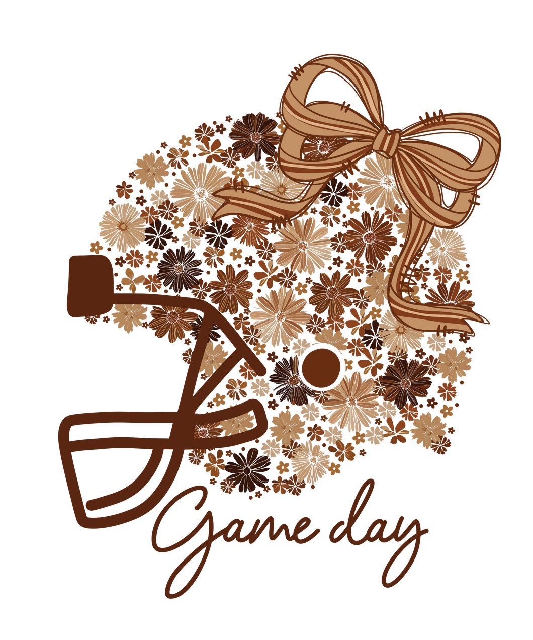FALL FLORAL GAME DAY HELMET