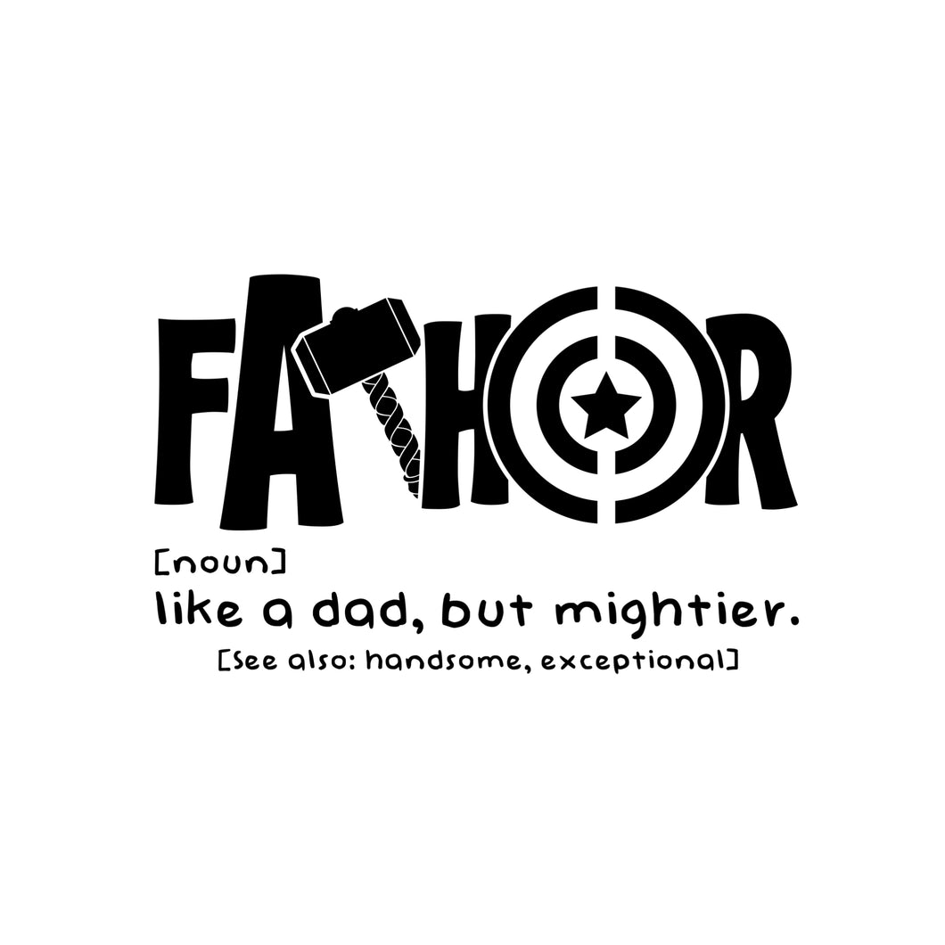 FATHER SUPERHEROES-BLACK