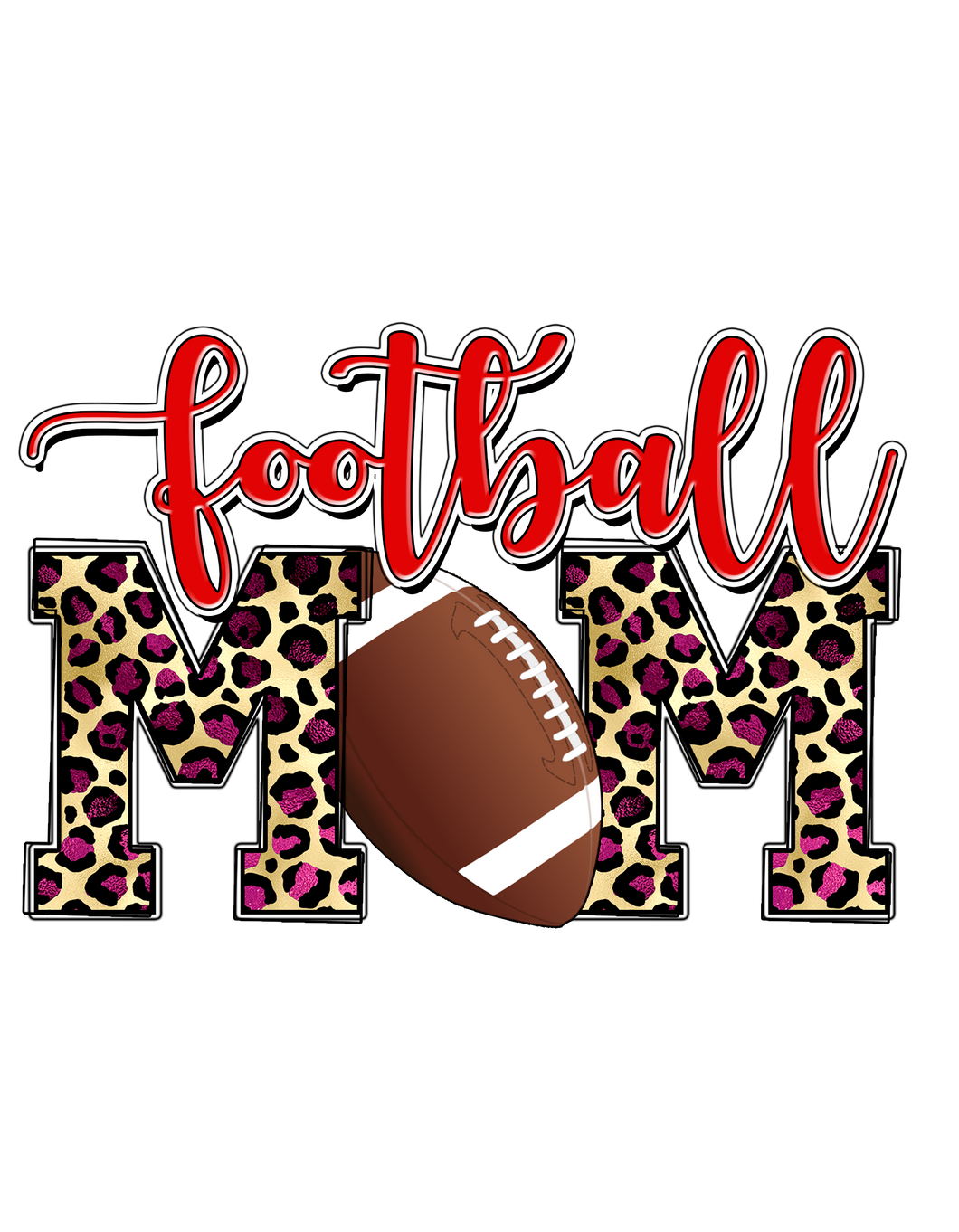 FOOTBALL MOM LEOPARD