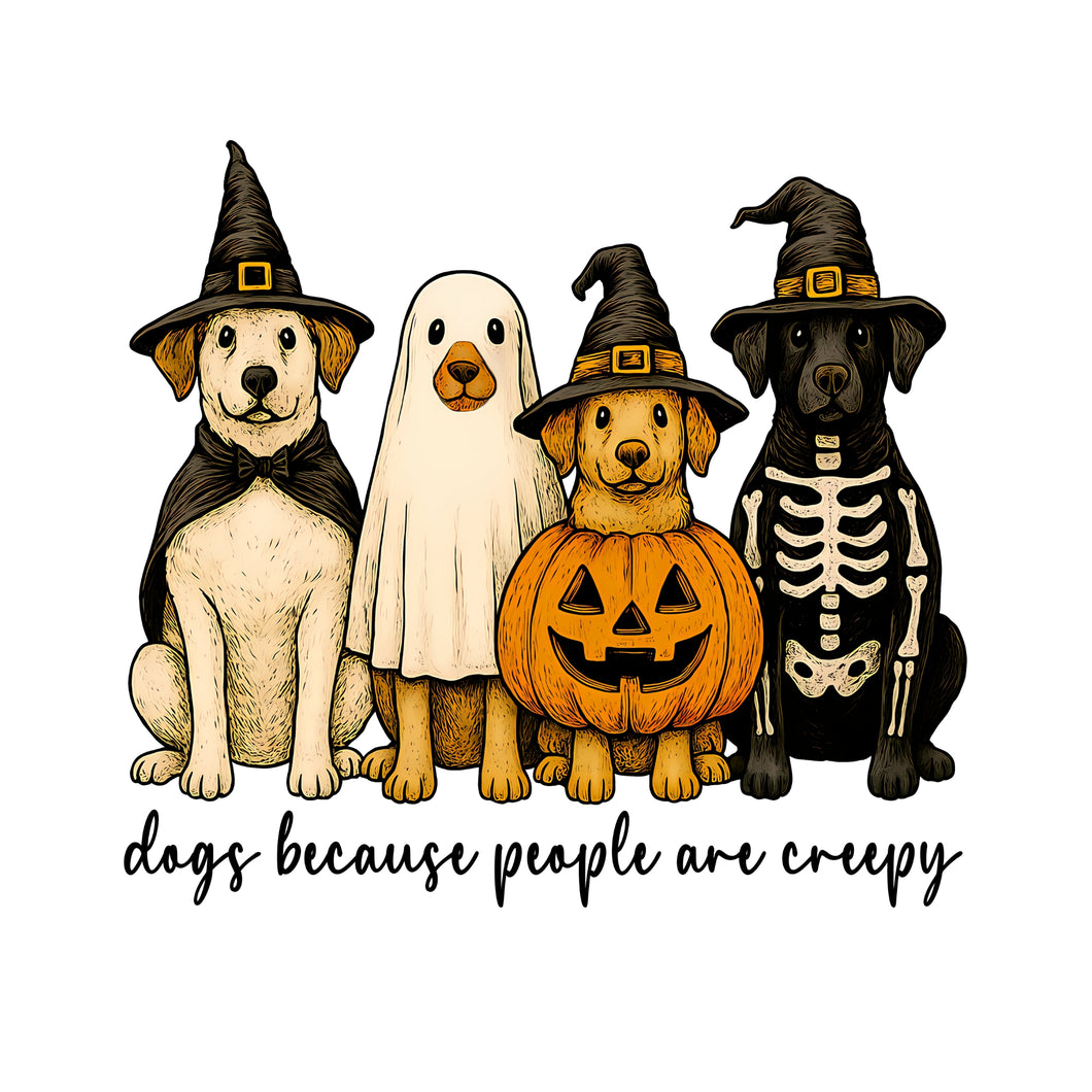 HALLOWEEN PUPS- BLACK FONT