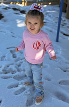 Load image into Gallery viewer, CUSTOM MONOGRAM + PINK/RED BOWS FULL BACK
