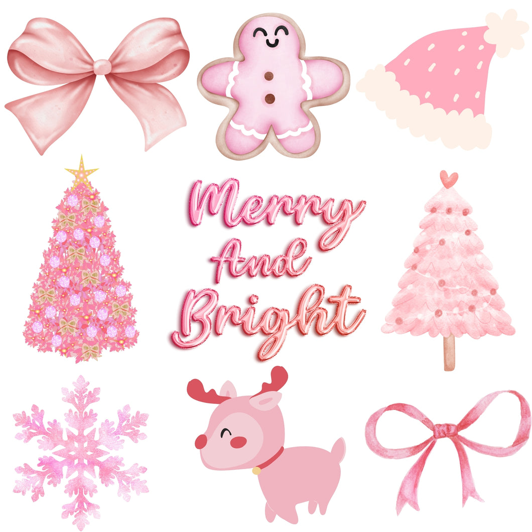 PINK CHRISTMAS COLLAGE