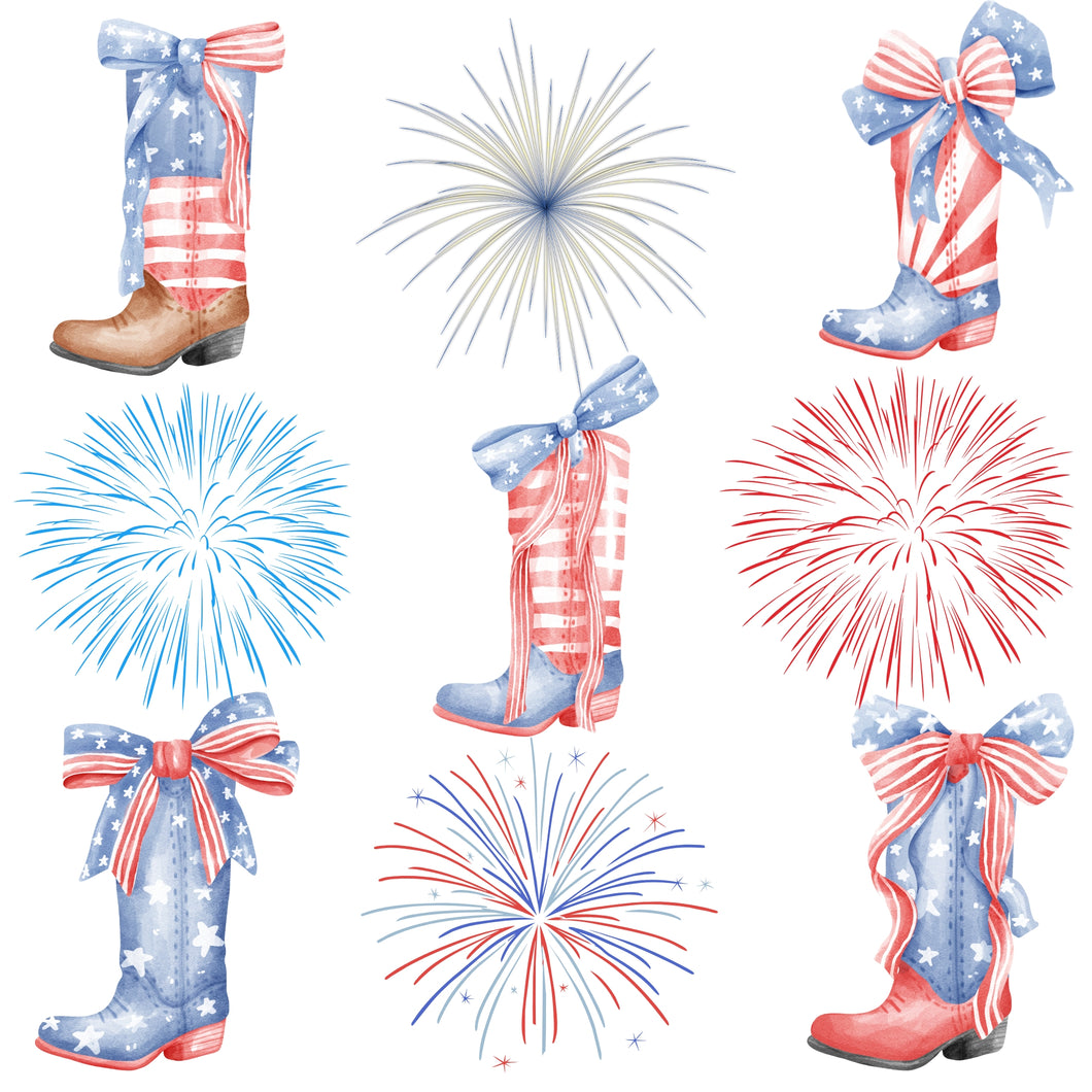 BOOTS AND FIREWORKS COLLAGE