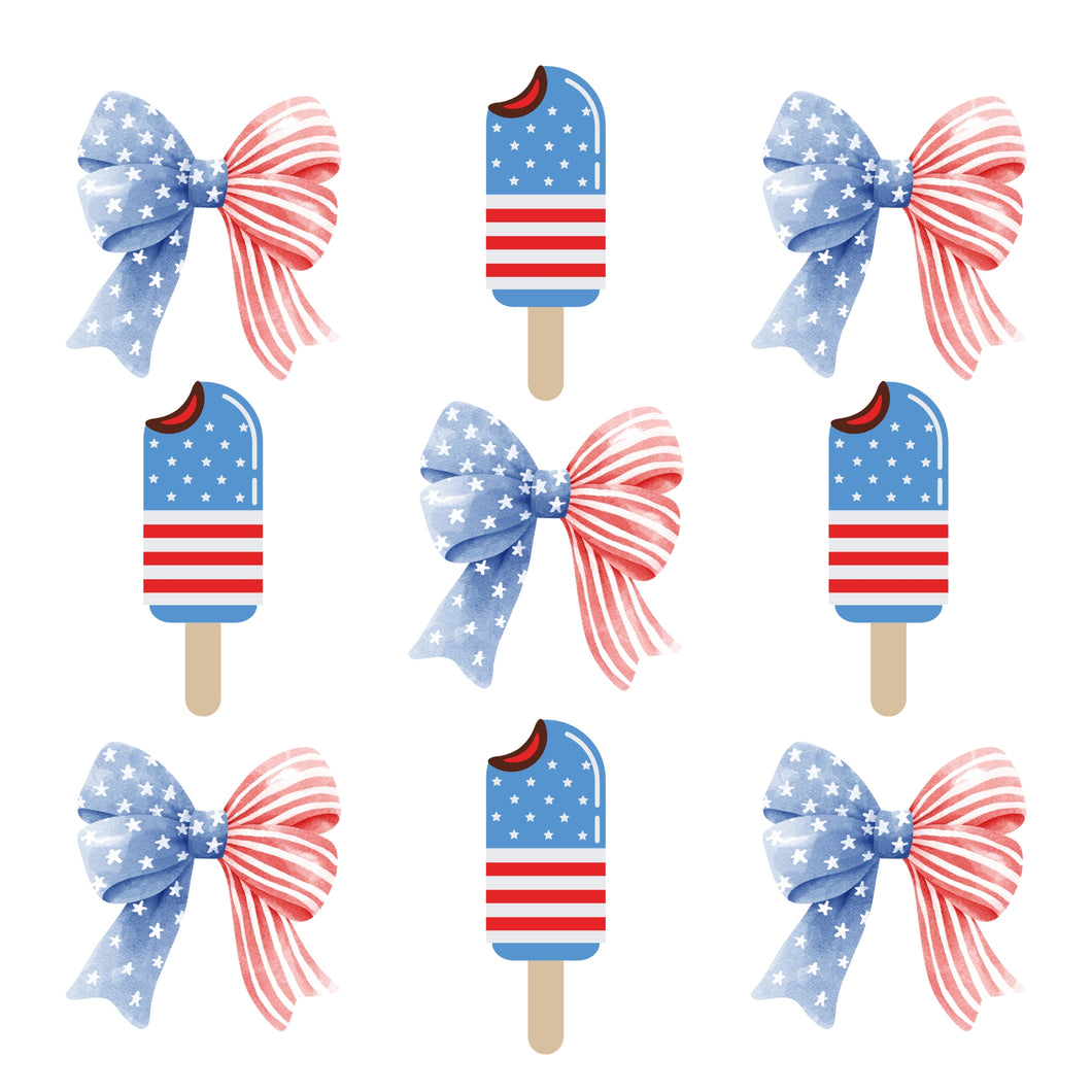 POPSICLES AND BOWS COLLAGE OPTION 2