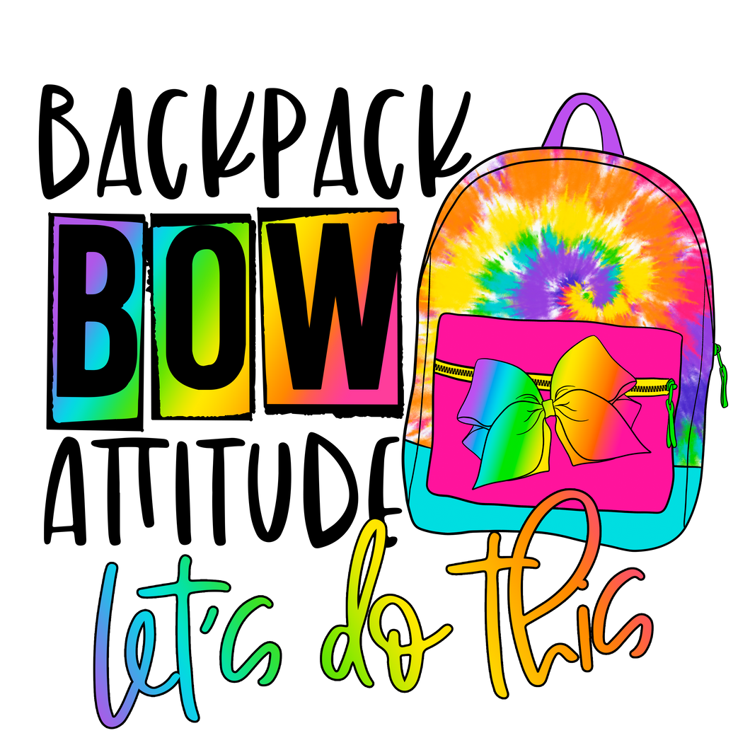 BACKPACK, BOW, ATTITUDE