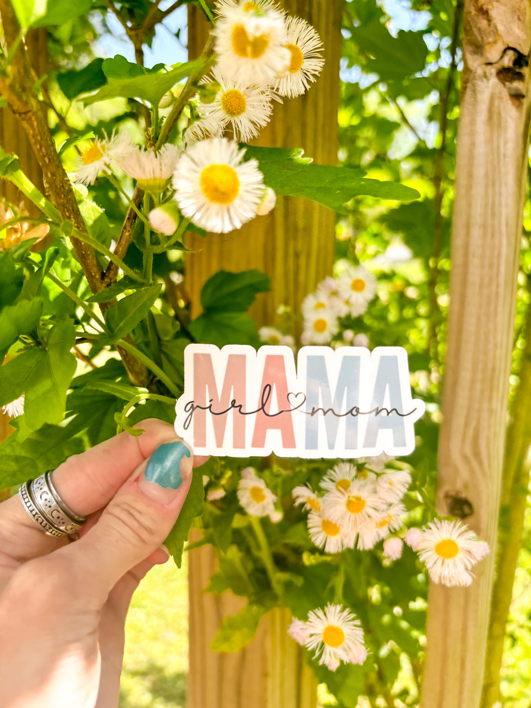 Girl Mom MAMA Sticker