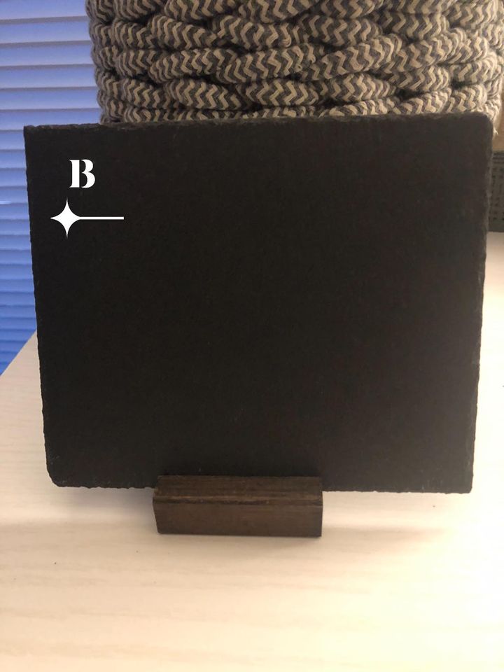 Slate Sign w/Wooden stand